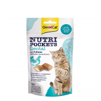 GimCat Nutri Pockets Cream Filled Snack Dental with Poultry 60g (3 Packs)