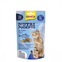 GimCat Snack Nutri Pockets Crunchy Filling Tuna 60g (3 Packs)