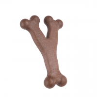 GimDog Toy Bam-Bones Y-Shaped Bacon Flavour (S)