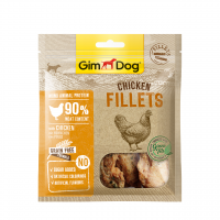 GimDog Treats Meat Snack Mono Animal Protein Fillets Chicken 60g