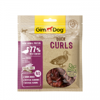 GimDogTreats Meat Snack Mono Animal Protein Curls Duck 55g