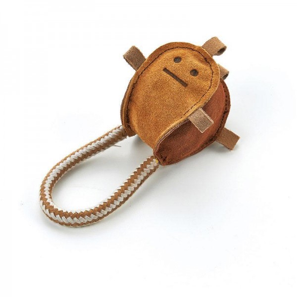 Gonta Club Dog Toys Dental Leather & Rope Ball