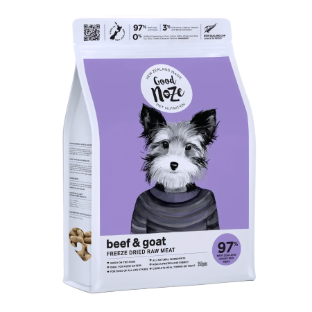 Good Noze Dog Freeze-Dried Beef & Goat 350g