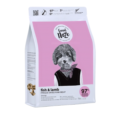 Good Noze Dog Freeze-Dried Fish & Lamb 350g
