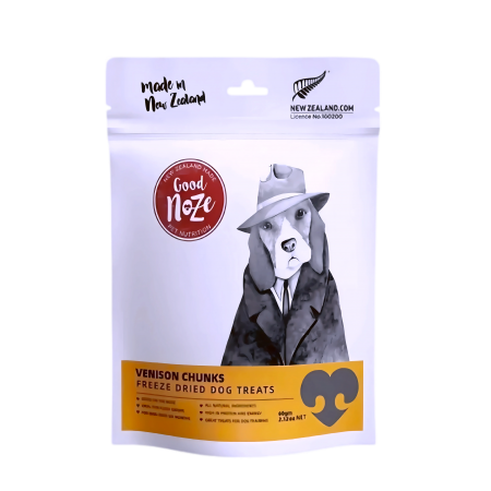 Good Noze Dog Treats Freeze Dried Venison Chunks 100g