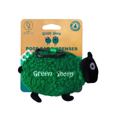 Green Sheep Dog Poop Bags Dispenser (15 pcs) Green