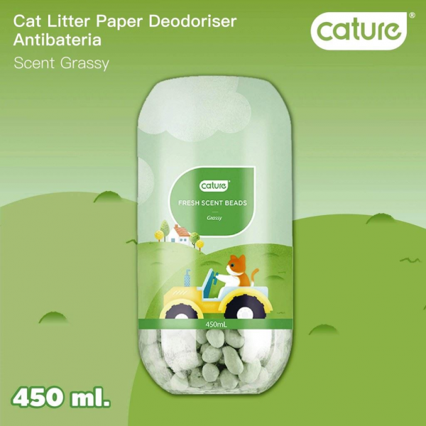 Cature Cat Fresh Scent Deodoriser Beads 450ml Grassy