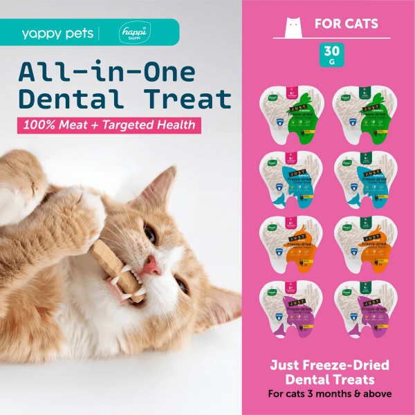 Happi Skippi Cat Treats Just Freeze Dried Duck & Catnip 30g