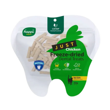 Happi Skippi Cat Treats Just Freeze Dried Chic & Catnip 30g