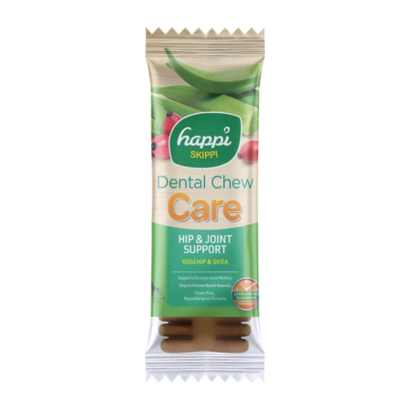 Happi Skippi Dog Dental Chew Care Hip & Joint Support 4" 25g