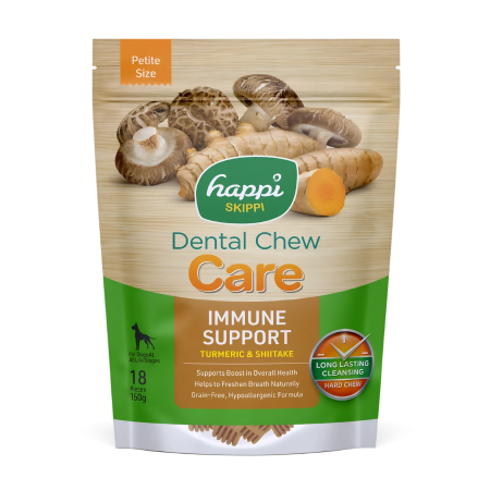 Happi Skippi Dog Dental Chew Care Immune Support 2.5" 150g