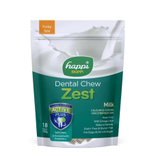 Happi Skippi Dog Dental Chew Zest Milk 2.5" 150g