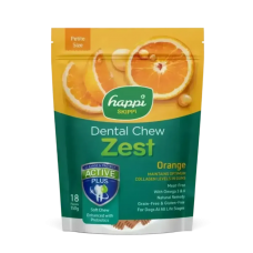 Happi Skippi Dog Dental Chew Zest Orange 2.5" 150g