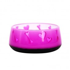AFP Non-Skid Bowl Small Pink Dogbone