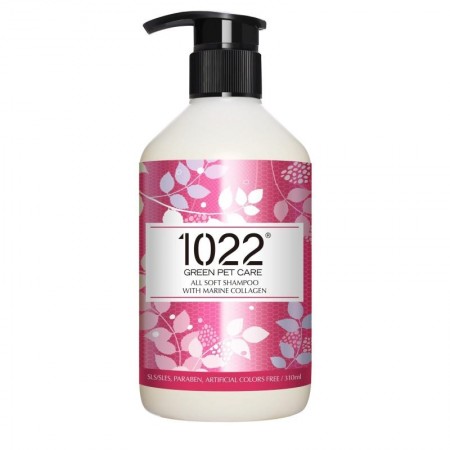 1022 Green Pet Care All Soft Shampoo with Marine Collagen For Dogs & Cats 310ml