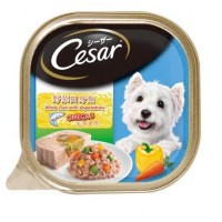 Cesar Dog Wet Food Whitefish with Vegetables Carton 100g (24 Packs)