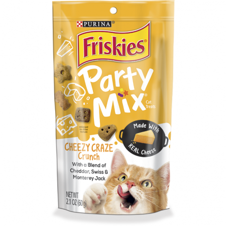 Friskies Party Mix Crunch Cheezy Craze 60g Bundle (3 Packs)
