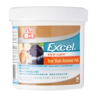 8 in 1 Excel Tear Stain Remover Pads for Dogs and Cats (90 pads)