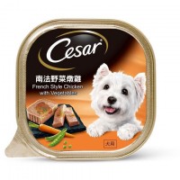 Cesar Dog Wet Food French Style Chicken with Vegetables 100g