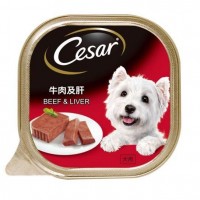 Cesar Dog Wet Food Beef & Liver Carton 100g (24 Packs)