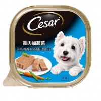 Cesar Dog Wet Food Chicken & Vegetables Carton 100g (24 Packs)