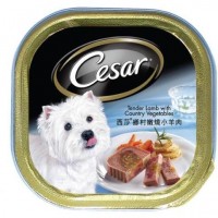 Cesar Dog Wet Food Tender Lamb with Country Vegetables Carton 100g (24 Packs)