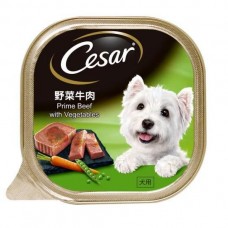 Cesar Dog Wet Food Prime Beef with Vegetables Carton 100g (24 Packs)