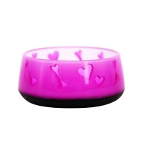 AFP Non-Skid Bowl Small Pink Dogbone
