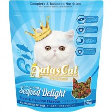 Aatas Cat Adult Catfood Seafood Delight Tuna & Sardine Dry Cat Food 1.2kg