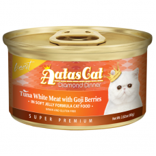 Aatas Cat Finest Diamond Dinner Tuna with Goji in Soft Jelly 80g Carton (24 Cans)