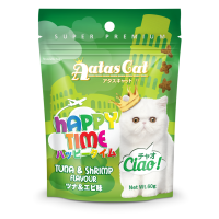 Aatas Cat Happy Time Ciao Tuna & Shrimp Cat Treats 60g (4 Packs)