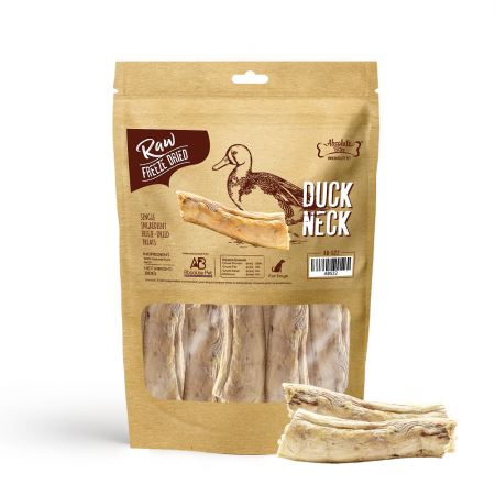 Absolute Bites Raw Freeze Dried Duck Neck Dog Treats 80g