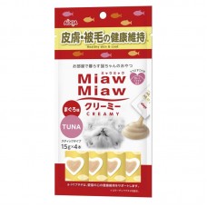 Aixia Miaw Miaw Creamy Tuna (Healthy Skin & Coat) 15g x 4's (6 Packs)