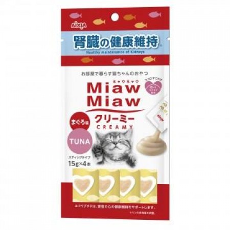 Aixia Miaw Miaw Creamy Tuna  (Kidneys Health) 15g x 4's  (6 Packs)