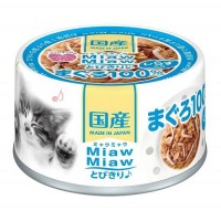 Aixia Miaw Miaw Tuna with Whitebait 60g Carton (24 Cans)