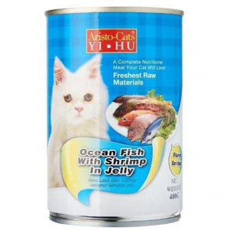 Aristo Cats Fresh Ocean Fish With Shrimp In Jelly 400g carton (24 Cans)