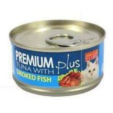 Aristo Cats Premium Plus Tuna with Smoked Fish 80g carton (24 Cans)