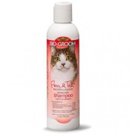 Bio-Groom Cat Flea & Tick Protein-Lanolin Enriched Shampoo