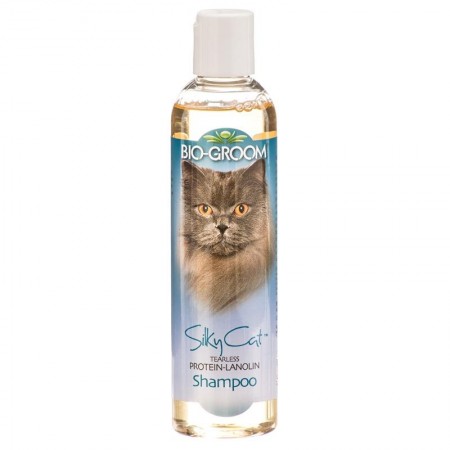 Bio-Groom Shampoo Silky Cat Tearless Protein-Lanolin For Cats 8oz