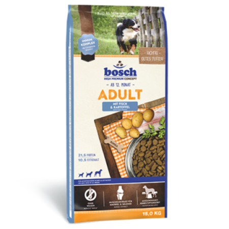 Bosch High Premium Adult with Fish & Potato Dog Dry Food 15kg