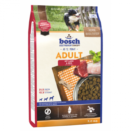 Bosch High Premium Adult with Lamb & Rice Dog Dry Food 3kg