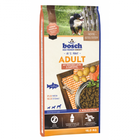 Bosch High Premium Adult with Salmon & Potato Dog Dry Food 15kg