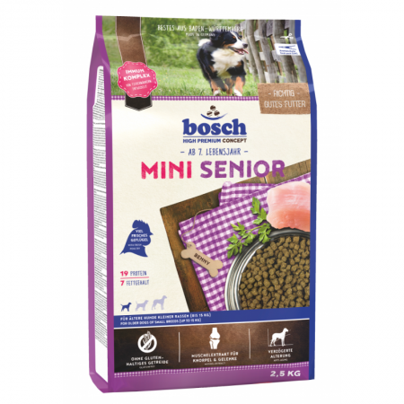Bosch High Premium Mini Senior Dog Dry Food 2.5kg