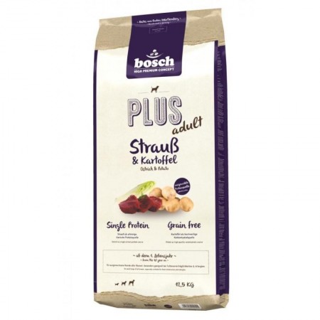 Bosch High Premium Plus Adult with Ostrich & Potato Dog Dry Food 12.5kg