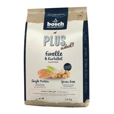 Bosch High Premium Plus Adult with Trout & Potato Dog Dry Food 2.5kg