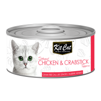 Kit Cat Deboned Chicken & Crabstick 80g Carton (24 Cans)