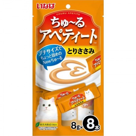 Ciao Churu Apetito Chicken with Mini Creamy Cat Treats 8g x 8pcs (3 Packs)