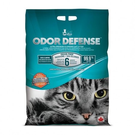 Cat Love Odor Defense Clumping Cat Litter Unscented 12kg  (3 Packs)