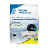 Catit Drinking Fountain Fresh & Clear Filters Replacement Dual Action 3 Packs
