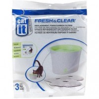 Catit Drinking Fountain Fresh & Clear Filters Replacement Foam / Carbon 3 Pack